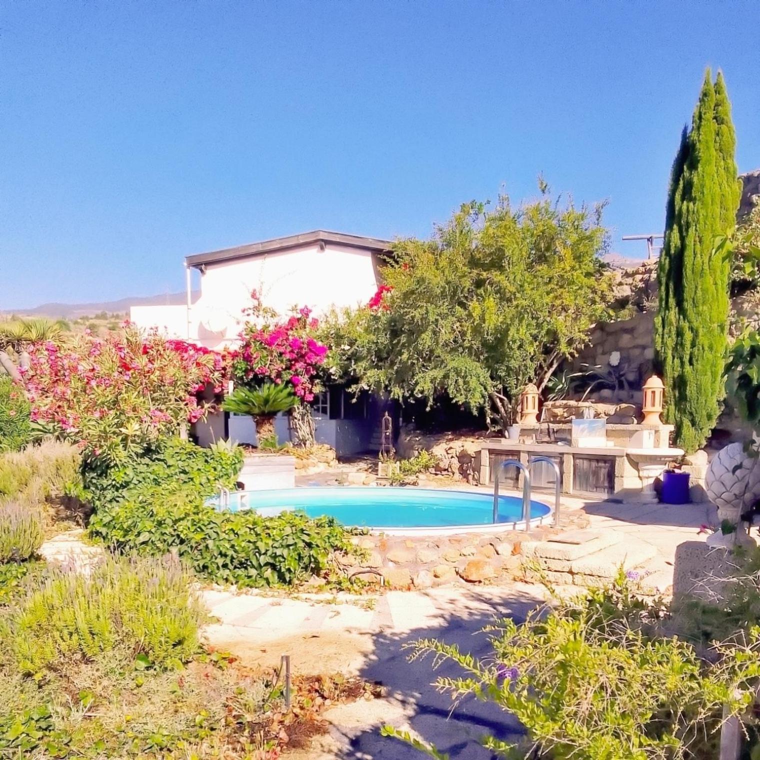-Casa Azul-Arico Viejo La Sabinita - Baden, Wandern, Klettern, Individualurlaub Jenseits Des Massentourismus, Villa Exteriör bild